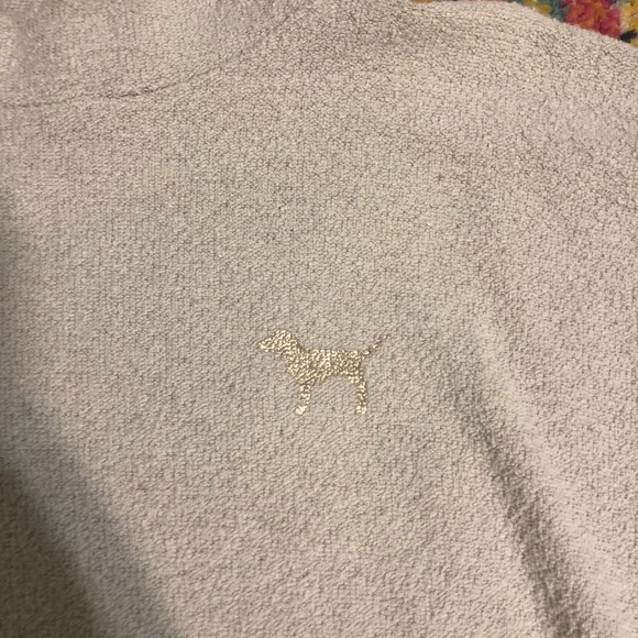 PINK oversized sweatshirt with rose gold dog - Picture 2 of 3